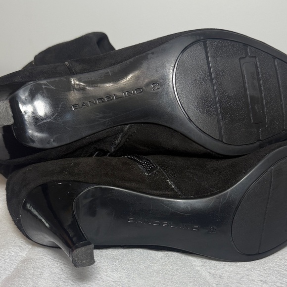 Bandolino Black Heeled Boots with Buckle Detail - Picture 4 of 8